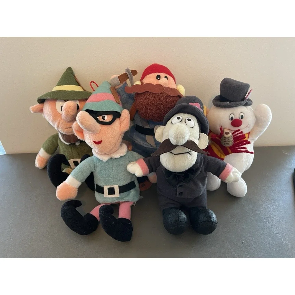 Yukon Cornelius Elf Frosty Etc Misfit Toys Stuffins 1999 Plush Vintage Lot Of 5